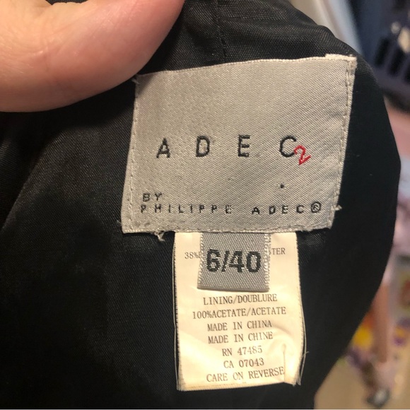 Adec2 ladies wool mix jacket coat size 6 - Picture 9 of 9